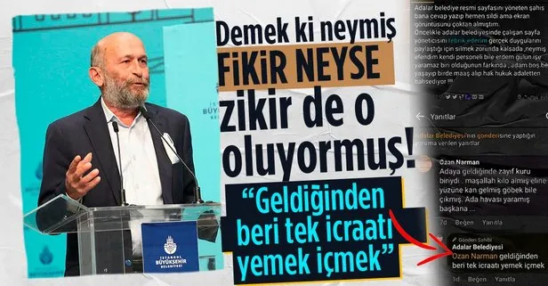 Adalar Belediye Başkanı Erdem Gül’e şok! Belediye’nin Gül hakkındaki açıklaması: Geldiğinden beri tek icraatı yemek içmek