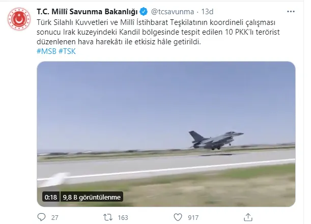 MSB açıkladı! Kandil'e ağır darbe! 10 PKK'lı terörist etkisiz hale getirildi-1