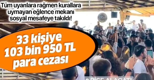Sosyal mesafe kurallarını ihlal eden 33 kişiye ceza!