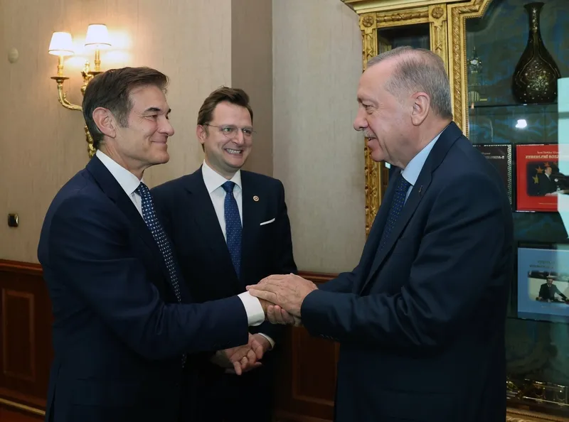 Başkan Erdoğan, Prof. Dr. Mehmet Öz'ü AK Parti Genel Merkezi'nde kabul etti-1