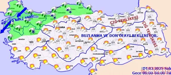 Beyaz kış şimdi başlıyor! İstanbul ve Ankara için kar yağışı kapıya dayandı: MGM 3 Şubat hava durumu raporu - 5