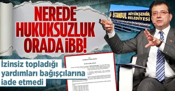 İBB’nin izinsiz topladığı para kamuya geçirildi!