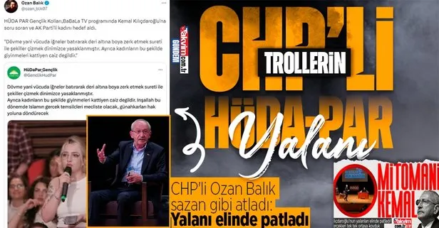 CHP’li trollerin HÜDA-PAR yalanı! CHP’li Ozan Balık sazan gibi atladı algı operasyonu elinde patladı