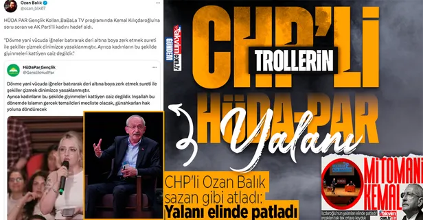 CHP’li trollerin HÜDA-PAR yalanı! CHP'li Ozan Balık sazan gibi atladı algı operasyonu elinde patladı