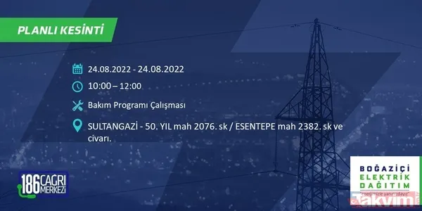 1.5 - 8 saat sürebilir! İstanbul'u etkileyecek elektrik kesintisi: Bağcılar, Eyüpsultan, Fatih... Mahalle mahalle sokak sokak tüm detaylar - 50