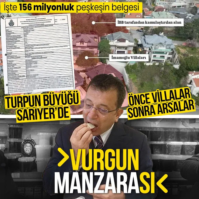 İmamoğlunun Ali Cengiz oyunları! Sarıyerdeki villaları mal beyanından kaçırdı arsalara çöktü: İBB kasasından 156 milyon TL çıktı
