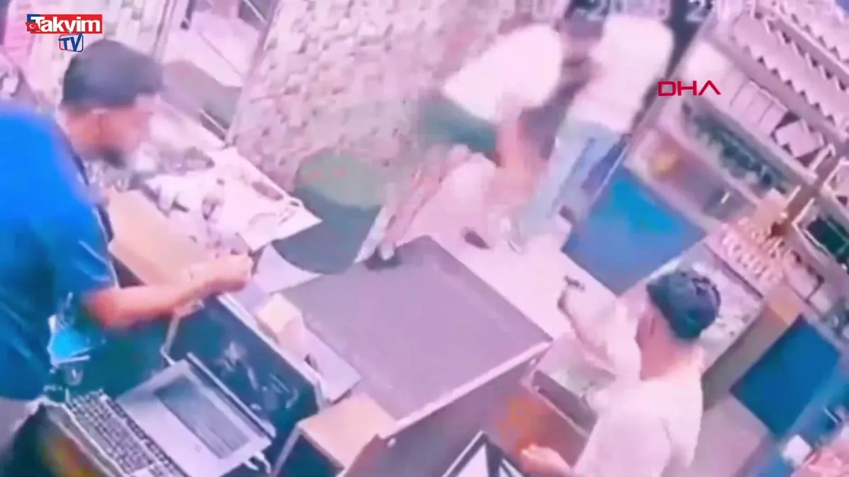 Diyarbakır'da iş yerinde silahlı saldırı: O anlar güvenlik kamerasında