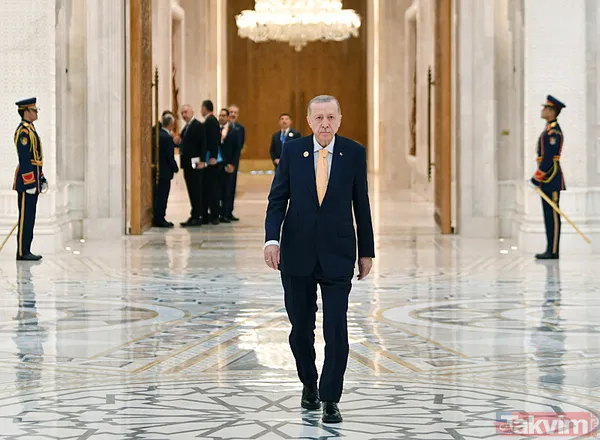 Kahire'de D-8 zirvesi! Sisi ve liderler Başkan Erdoğan'ı ayakta karşıladı - 1