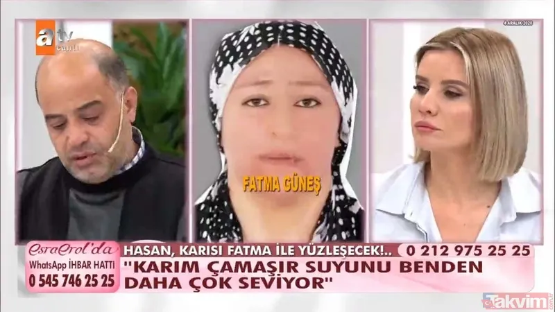 Geri döndüğüm sürece, çantaya bile gideceğim! Hasan Güneş, Esra Erol'un programında eşi için gözyaşı döktü