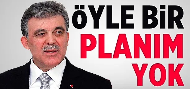 Siyaset planım yok