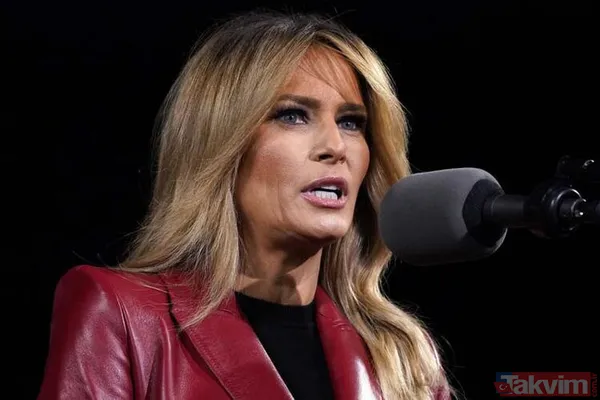 SON DAKİKA: Melania Trump ortaya çıktı! 2 bin dolarlık elbisesiyle Donald Trump'ı gölgede bıraktı - 20