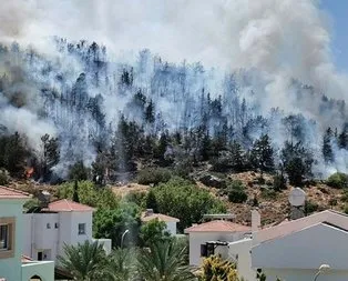 Bir yangın da KKTC’de! Alevler içinde kaldı