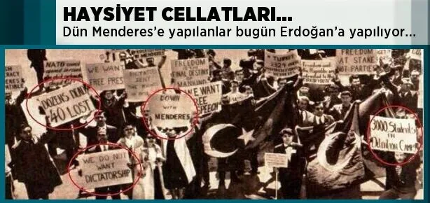 Menderes’e yapılanların aynısı Erdoğan’a yapılıyor!