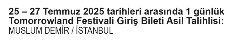 Getir Durex Kampanyası çekiliş sonuçları (Takvim Gazetesi)