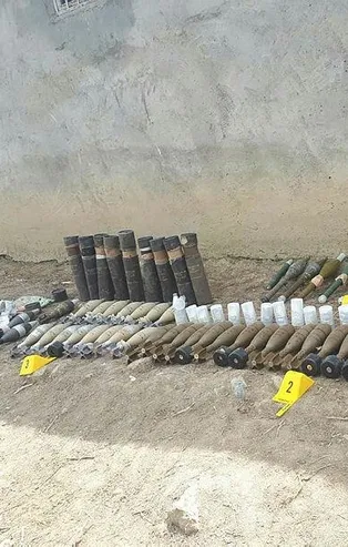 Hakkari’de çok sayıda mühimmat ele geçirildi