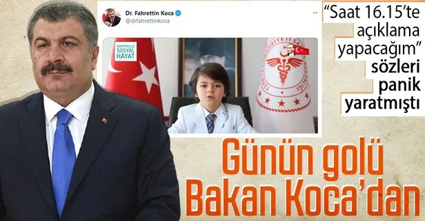 Bakan Koca'dan sürpriz 23 Nisan paylaşımı