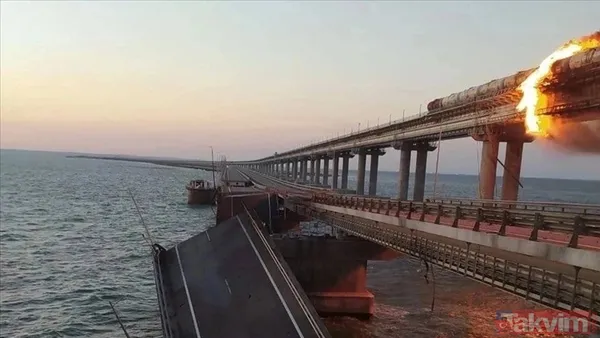 Kerç Köprüsü'nde patlayan kamyonun gümrük görüntüleri ortaya çıktı! Rusya'dan 'Ukrayna istihbaratı' iddiası... - 2