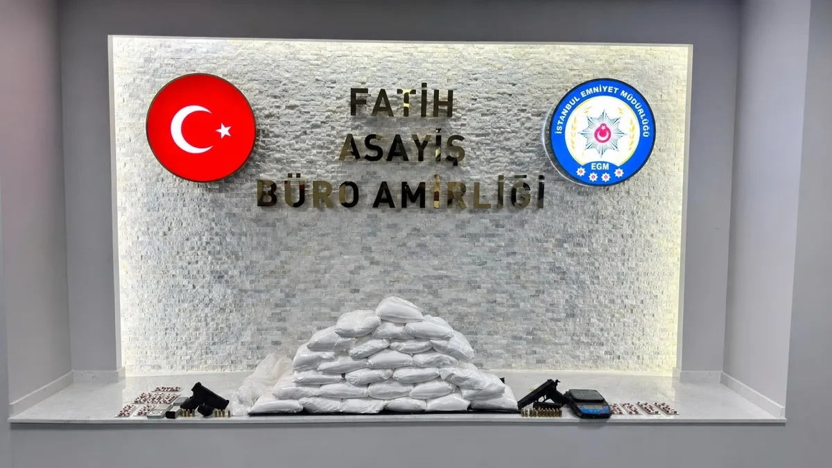 İstanbul Fatih'te evden 31 kilo kokain çıktı