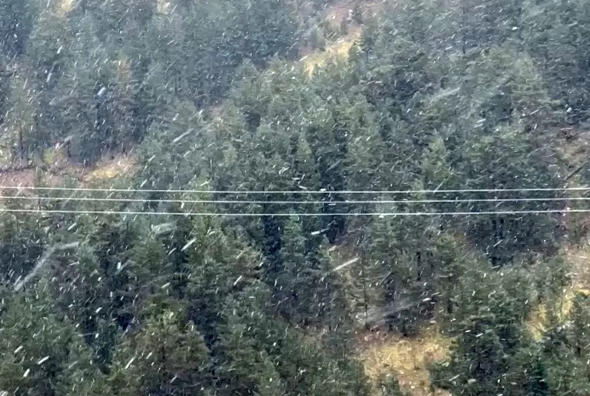 Mevsimin ilk kar yağışı başladı!