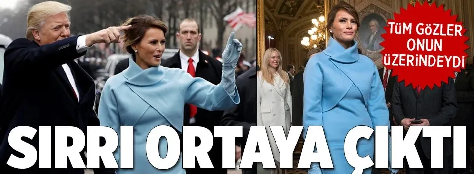 Melania Trump’ın elbisesinde dikkat çeken detay