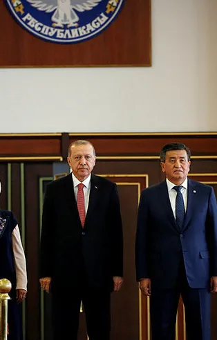 Başkan Erdoğan Kırgızistan'da
