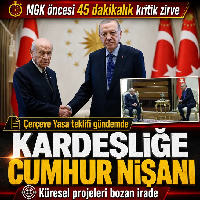 Başkan Erdoğan, Bahçeliyi kabul etti! MGK öncesi sürpriz zirve: Çerçeve Yasa teklifi gündemde