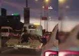 Beylikdüzü E-5 Karayolu’nda tehlikeli yolculuk