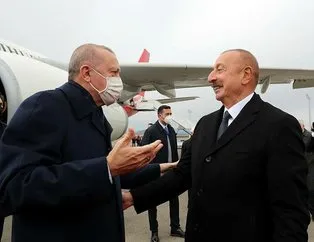 Aliyev, Erdoğan’ı törenle karşıladı