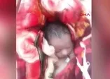 Hindistan'da kan donduran görüntü! Kız bebeği canlı canlı gömmek isteyen dedeye suçüstü