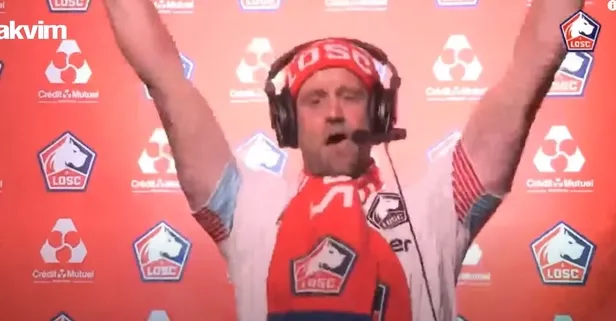 Burak Yılmaz Lille'de şampiyonluk golünü attı, Fransız spiker yine kendisini kaybetti