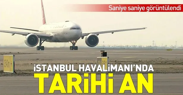 Son dakika: İstanbul Havalimanı’nda tarihi an! İlk tarifeli uçuş başladı