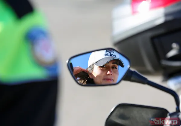 Diyarbakır'da tek: Kadın 'Motosikletli Şahin' polisi Dilek Zengin! Gören donup kalıyor - 1