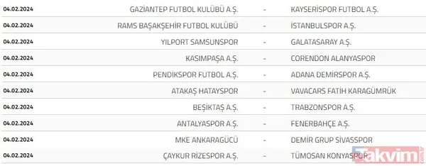 2023-2024 Süper Lig fikstürünün kuraları çekildi! Beşiktaş, Fenerbahçe, Galatasaray ve Trabzonspor'un ilk hafta rakipleri kimler? - 29