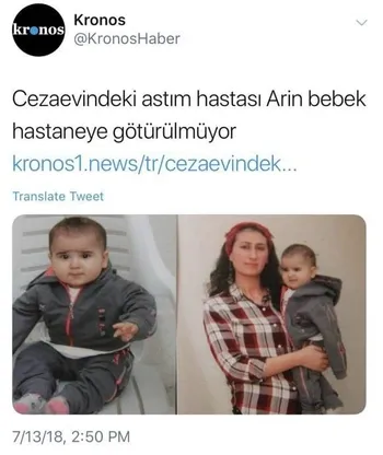 Kripto gazete Yeni Asya bebek istismarı ile terörist aklama peşinde