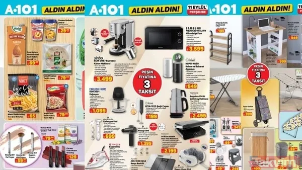 11 Eylül A101 aktüel kataloğu 2025: Bu hafta çarşaf, doğrayıcı, ayakkabılık indirimde - 1