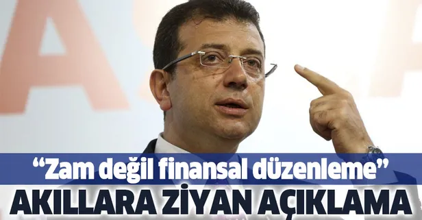 Ekrem İmamoğlu'ndan akıllara ziyan İSPARK açıklaması: Zam değil finansal düzenleme