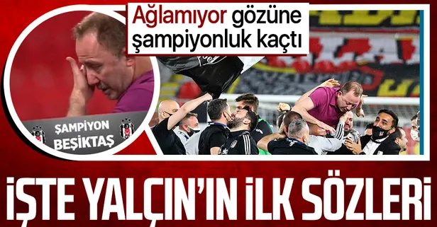 Son dakika: Şampiyon Beşiktaş'ta Sergen Yalçın göz yaşlarını tutamadı: Hayırlı olsun
