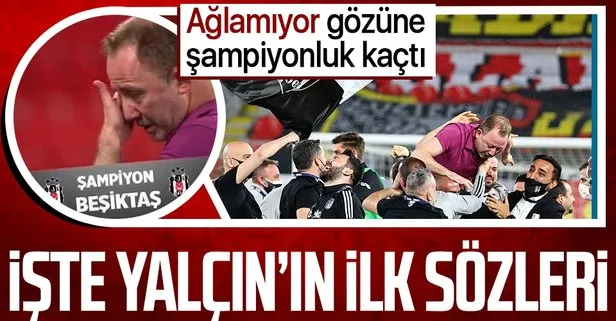 Son dakika: Şampiyon Beşiktaş’ta Sergen Yalçın göz yaşlarını tutamadı: Hayırlı olsun