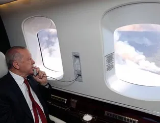 Başkan Erdoğan Marmaris’te! Havadan inceledi