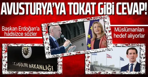 Dışişleri Bakanlığı Sözcüsü ve Büyükelçi Tanju Bilgiç’ten Müslümanları fişleyen Avusturya’ya tepki