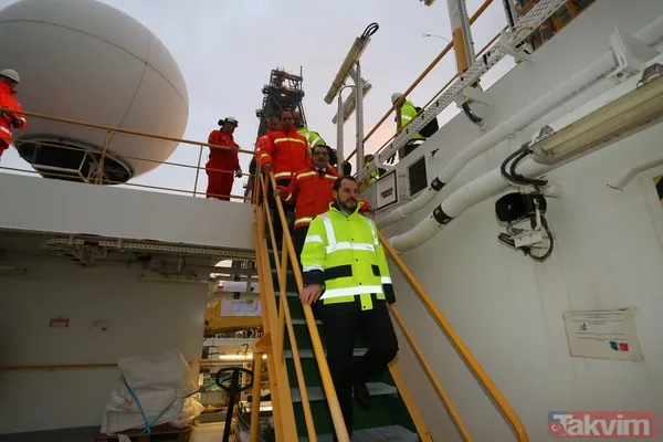 Bakan Berat Albayrak, Türkiye’nin ilk sondaj gemisini inceledi - 2
