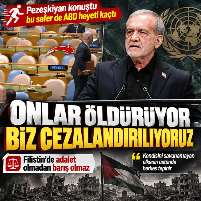 İran Cumhurbaşkanı Pezeşkiyan BM kürsüsünde: Kendisini savunamayan ülkenin üstünde herkes tepinir