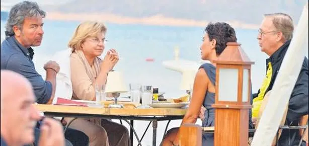 Çiller’in gün batımı keyfi