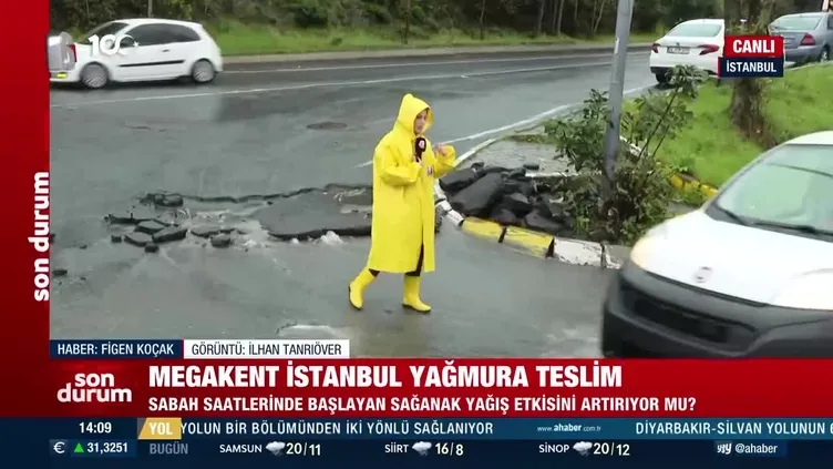 Megakent İstanbul yağmura teslim!