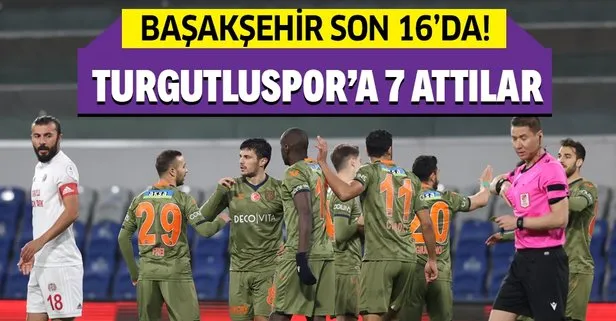 Başakşehir Ziraat Türkiye Kupası’nda son 16’da! Başakşehir 7-0 Turgutluspor | MAÇ SONUCU