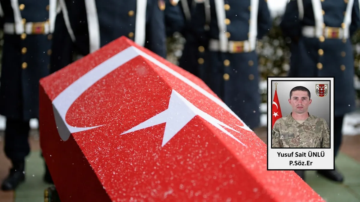 Hakkari'den acı haber: Hudut geçişine müdahalede yaralanan Piyade Sözleşmeli Er Yusuf Sait Ünlü şehit oldu