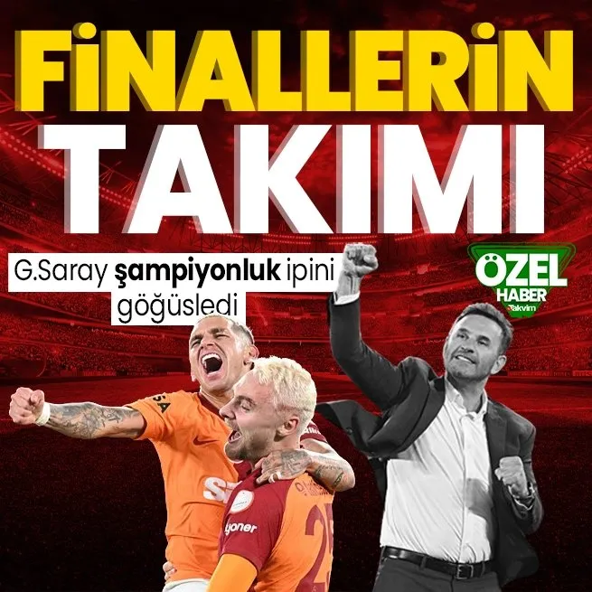 Şampiyonluk için gün sayan Galatasaray final maçlarında hata yapmıyor!
