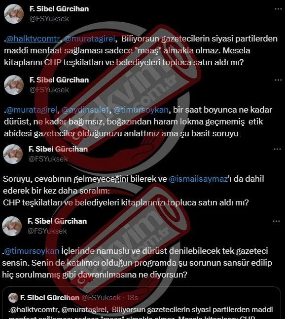 Halk TV operasyonu sonrası fondaş panik: CHP’li belediyelere kitap satan gazeteci ve yazarlar da açıklansın-9