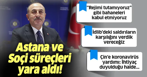Son dakika: Dışişleri Bakanı Mevlüt Çavuşoğlu'ndan flaş İdlib açıklaması