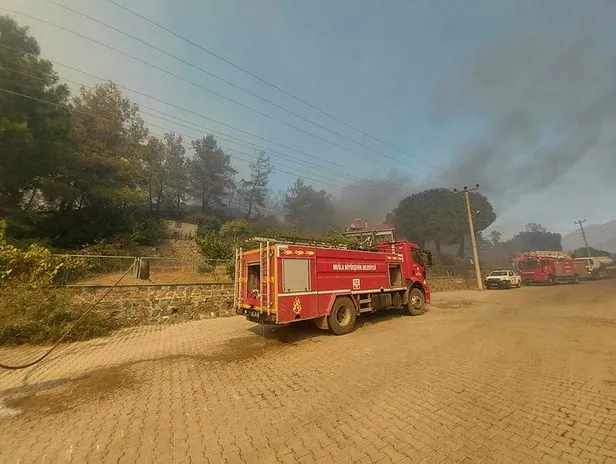 Son dakika: Hisarönü'nden korkutan haber! Alevler evlere ulaştı-4